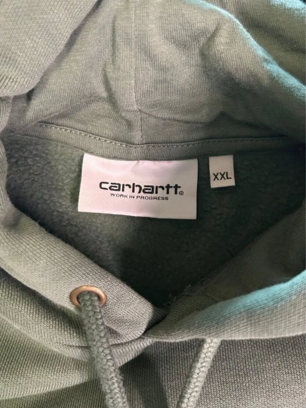 Carhartt Work in Progress Men’s Xxl Hooded Chase Sweatshirt Velvet Green